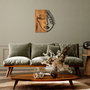 Wallity MA-281 Accesorio Decorativo de Pared en Nogal y Negro